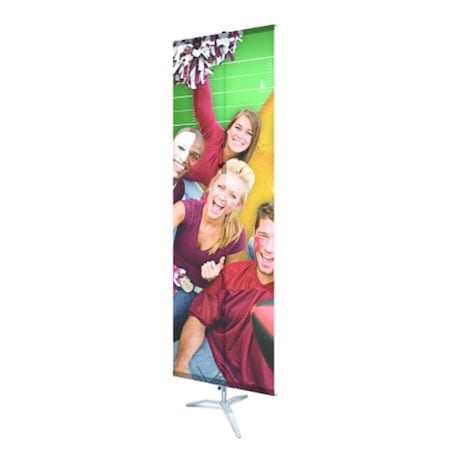 Pen2Paper MB3-B Promo Banner Stands 24 in. Single Hook-Loop Promo Stand-Black PE3249032